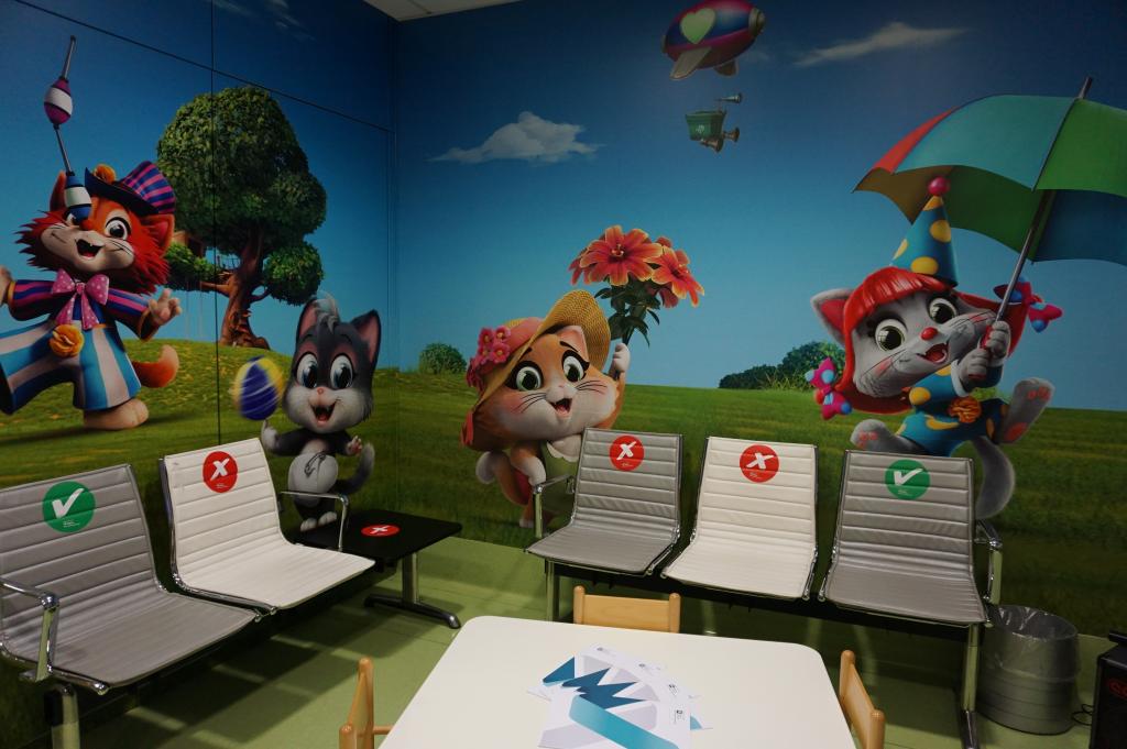 Sala d'attesa bambini Centro prelievi